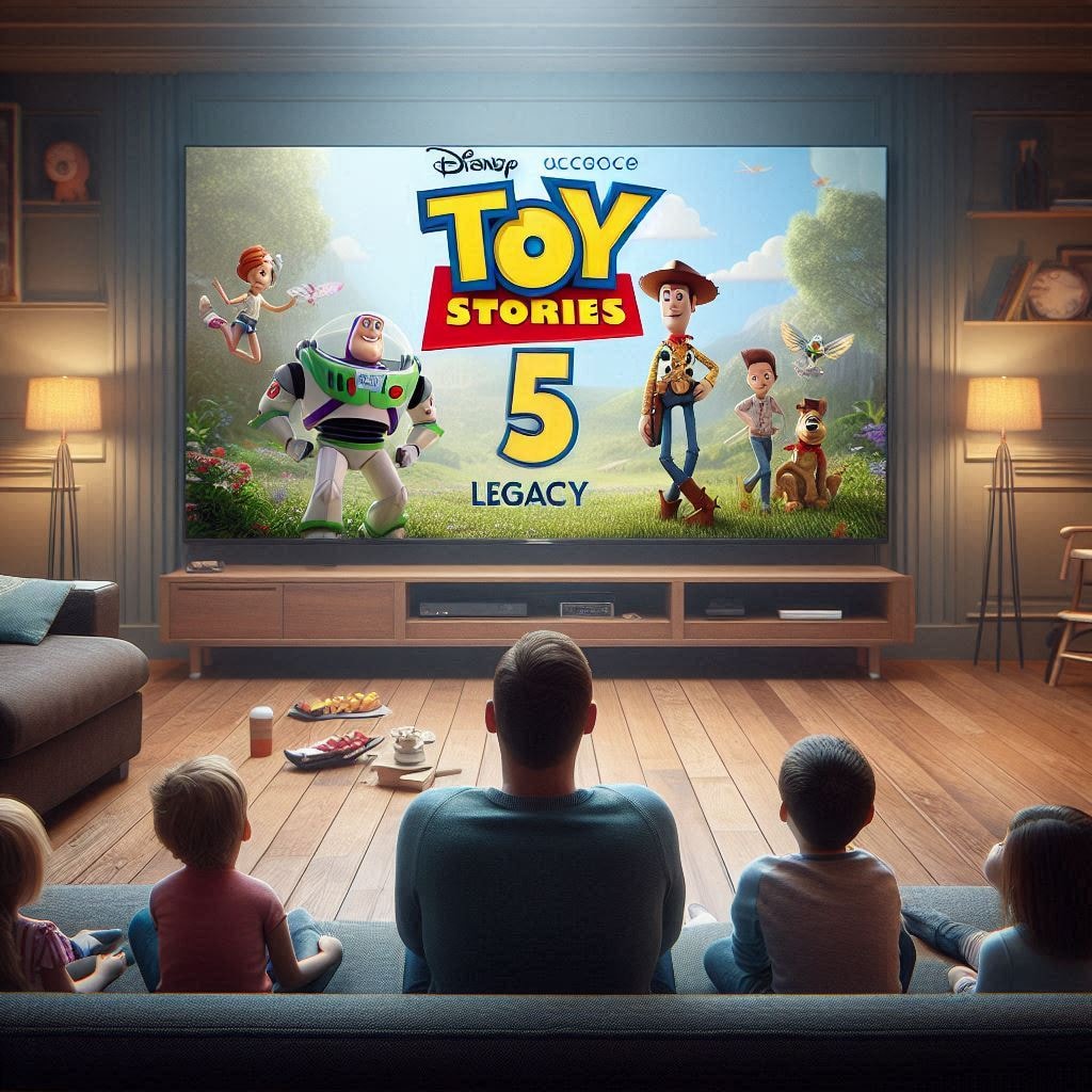Family watching shows on Legacy TV